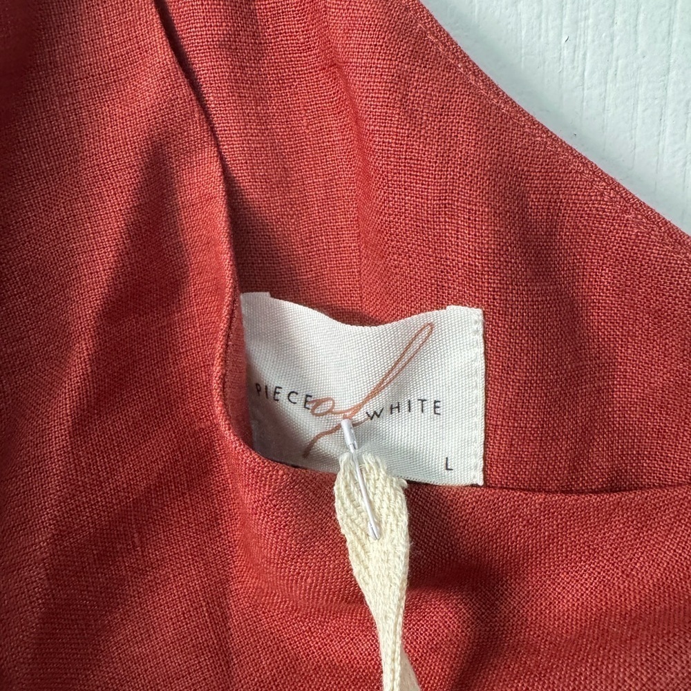 Piece of White Cranberry Carly Dress 100% Linen - Picture 6 of 10